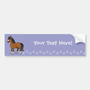 Adesivo Para Carro Cavalo de desenho animado