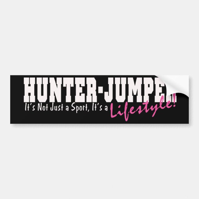 Adesivo Para Carro Cavalo de Jumper Hunter (Frente)