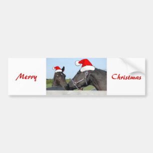 Adesivo Para Carro Cavalo de Natal e Pônea