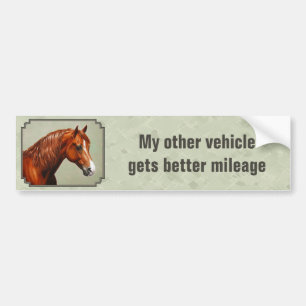 Adesivo Para Carro Cavalos Melhoram A Milagem De Gás, Morgan Horse