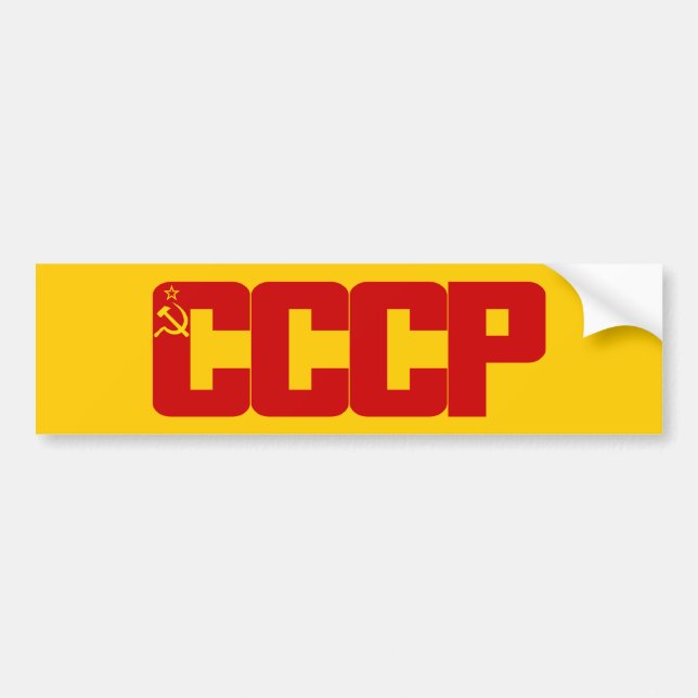 Adesivo Para Carro CCCP Bumpersticker (Frente)