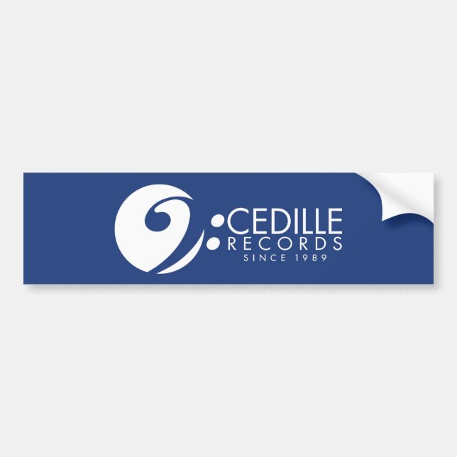 Adesivo Para Carro Cedille Records Bumper Sticker (Frente)