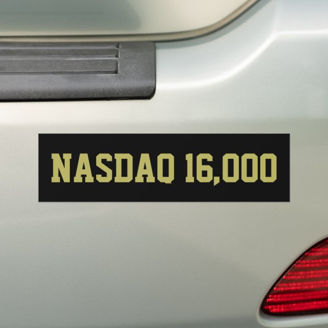Adesivo Para Carro Celebração da Bolsa de Valores NASDAQ 16000 (No carro)