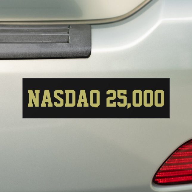 Adesivo Para Carro Celebração da Bolsa de Valores NASDAQ 25000 (No carro)
