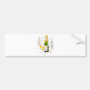 Adesivo Para Carro Celebração de Champanhe