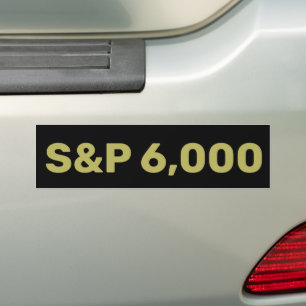 Adesivo Para Carro Celebração do Índice de Mercado de Ações S&P 6.000