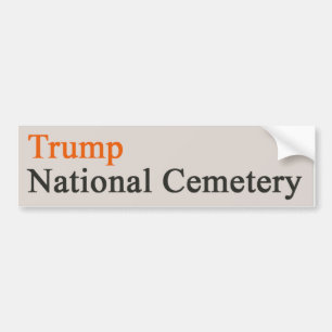 Adesivo Para Carro Cemitério Nacional de Trump - Beige-Orange