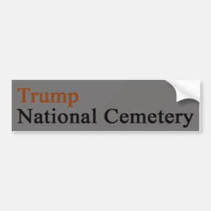 Adesivo Para Carro Cemitério Nacional de Trump — Laranja-Cinza-Esc