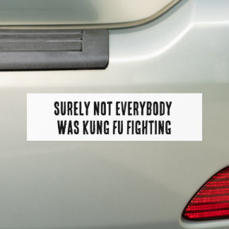 Adesivo Para Carro Certamente nem todos estavam lutando kung fu