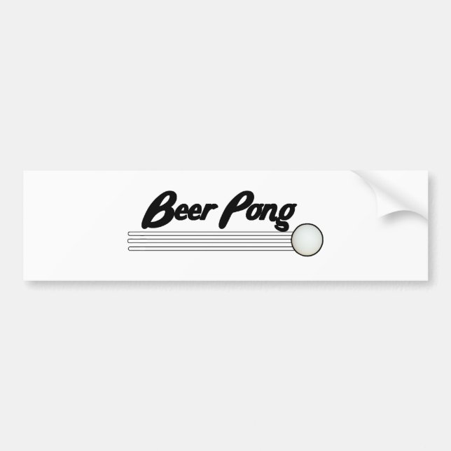 Adesivo Para Carro Cerveja Pong (Frente)