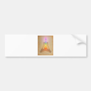 Adesivo Para Carro Chakras sobre um corpo humano