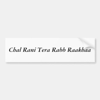 Adesivo Para Carro Chal Rani Rabb tera Raakhaa