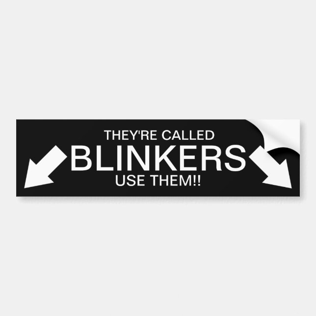 Adesivo Para Carro Chamam-se BLINKERS!! (Frente)