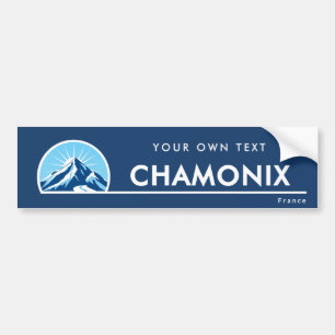 Adesivo Para Carro Chamonix França resort de esqui na montanha