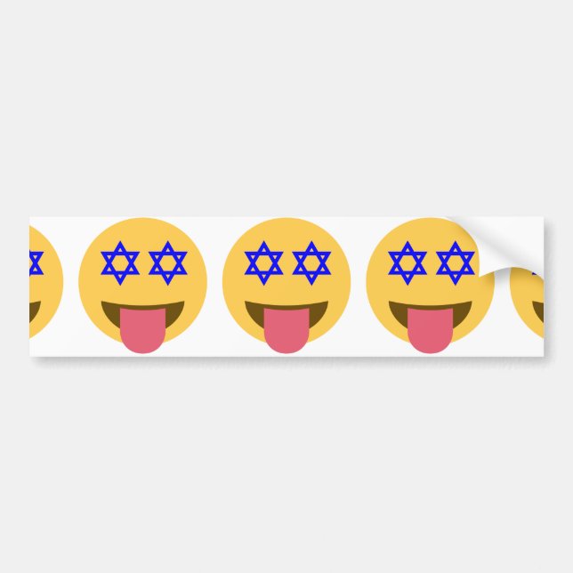 Adesivo Para Carro chanukkah hanukkah emoji (Frente)