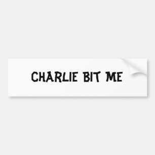 Adesivo Para Carro Charlie mordeu-me