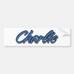 Adesivo Para Carro Charlie Name blue Aufkleber Sticker Autoaufkleber