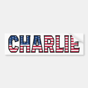 Adesivo Para Carro Charlie Name Vorname USA Aufkleber Sticker Auto
