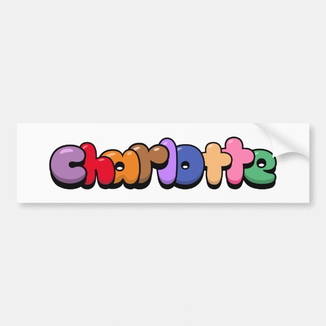 Adesivo Para Carro Charlotte (Frente)