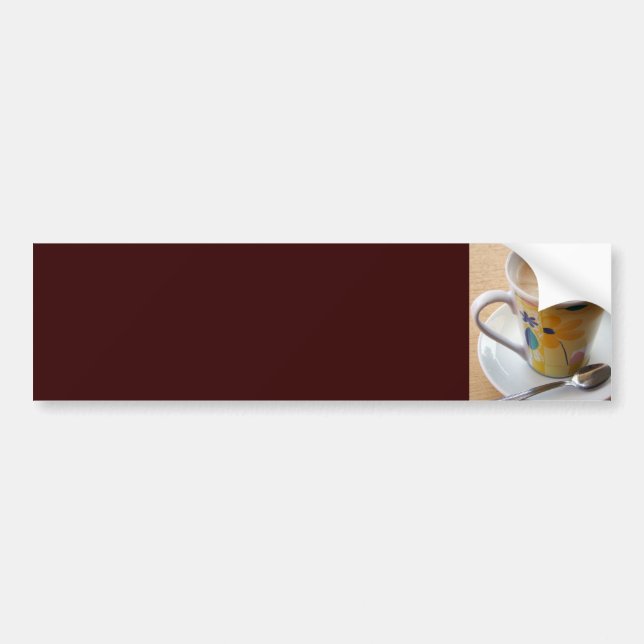 Adesivo Para Carro Chávena de café morna (Frente)