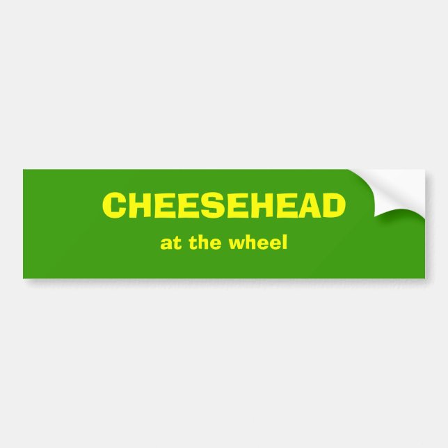 Adesivo Para Carro CHEESEHEAD na roda (Frente)