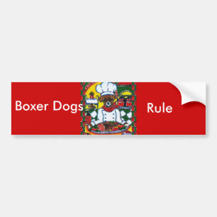 Adesivo Para Carro Chef Cachorro Boxer