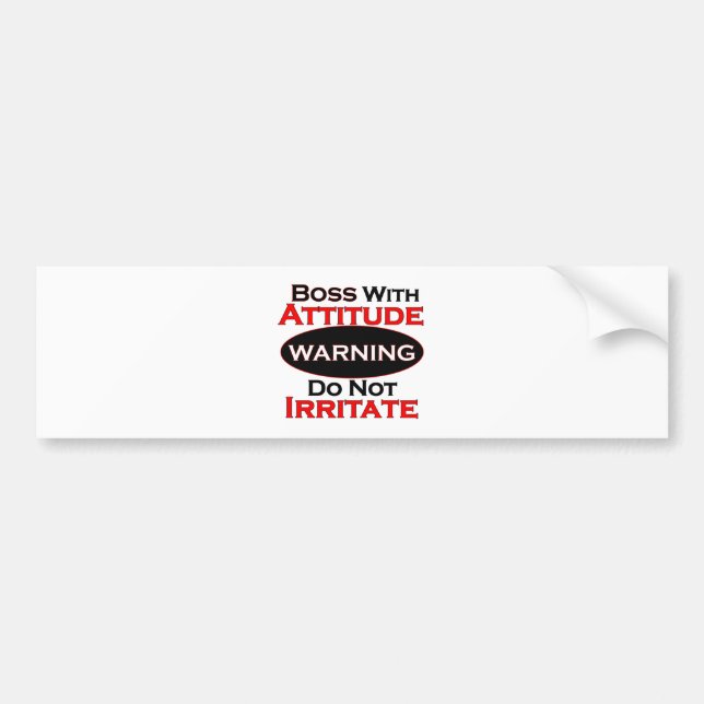 Adesivo Para Carro Chefe com atitude (Frente)