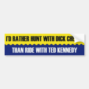 Adesivo Para Carro Cheney/autocolante no vidro traseiro de Kennedy