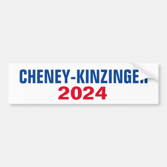 ADESIVO PARA CARRO CHENEY KINZINGER 2024 (Frente)