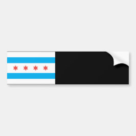 Adesivo Para Carro Chicago city flag