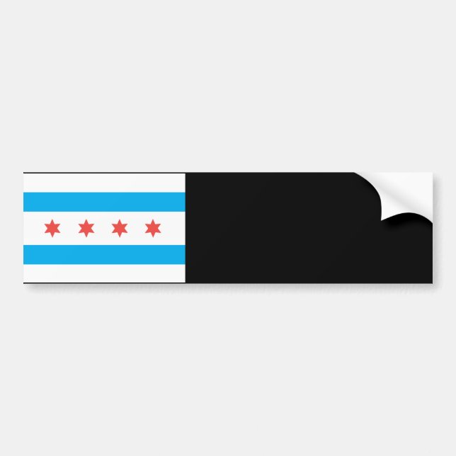 Adesivo Para Carro Chicago city flag (Frente)