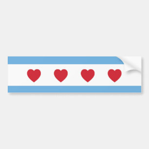 Adesivo Para Carro Chicago Love Autocolante