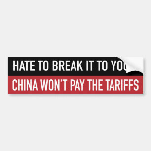 Adesivo Para Carro China não pagará as tarifas