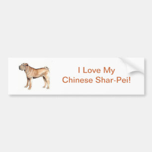 Adesivo Para Carro Chinês Shar-Pei