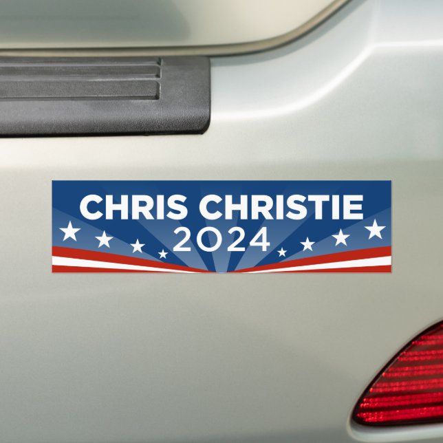 Adesivo Para Carro Chris Christie 2024 (No carro)