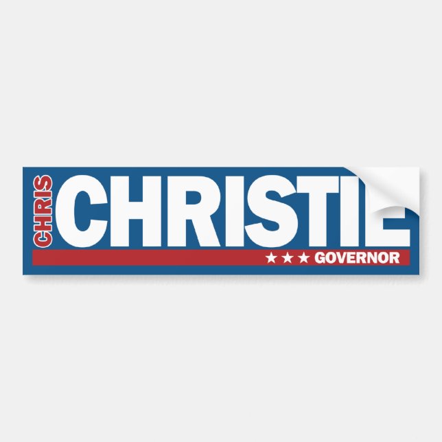 Adesivo Para Carro Chris Christie para o autocolante no vidro (Frente)