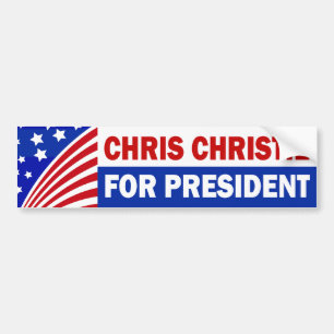 Adesivo Para Carro Chris Christie para o presidente