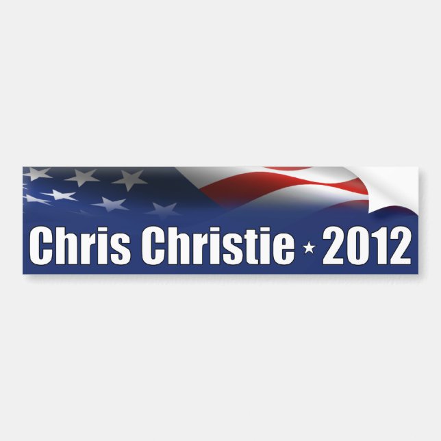 Adesivo Para Carro Chris Christie para o presidente (Frente)
