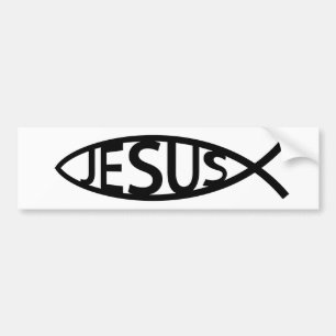 ADESIVO PARA CARRO CHRISTIAN JESUS FISH STICKER