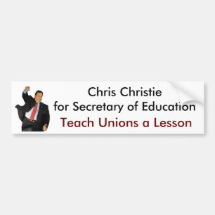 Adesivo Para Carro Christie para o secretário de educação