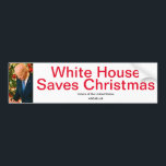 Adesivo Para Carro Christmas Bumper Sticker<br><div class="desc">White House Saves Christmas</div>