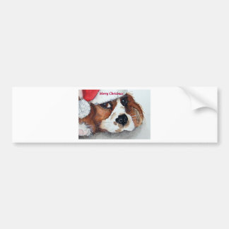 Adesivo Para Carro Christmas Cavalier King Charles Spaniel