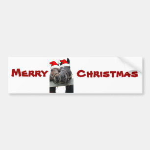 Adesivo Para Carro Christmas Horses