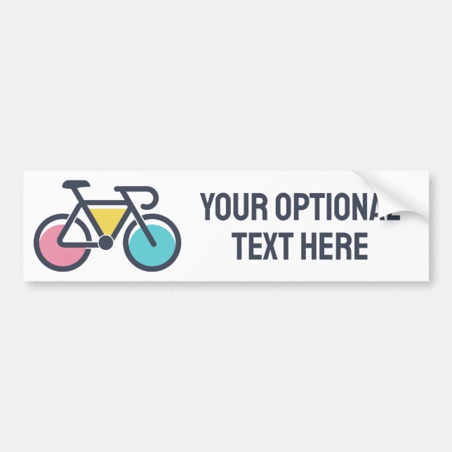 Adesivo Para Carro Ciclo de Texto Personalizado (Frente)