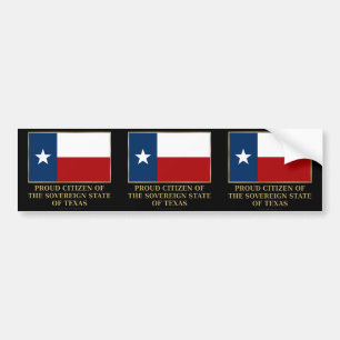 Adesivo Para Carro Cidadão Orgulhoso do Texas