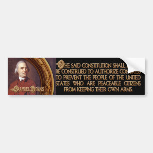 Adesivo Para Carro Cidadãos e braços de Samuel Adams