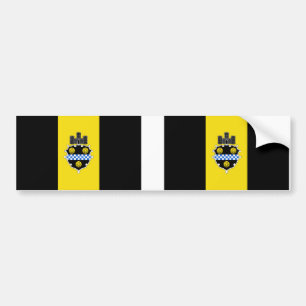 Adesivo Para Carro Cidade DOIS da bandeira de Pittsburgh