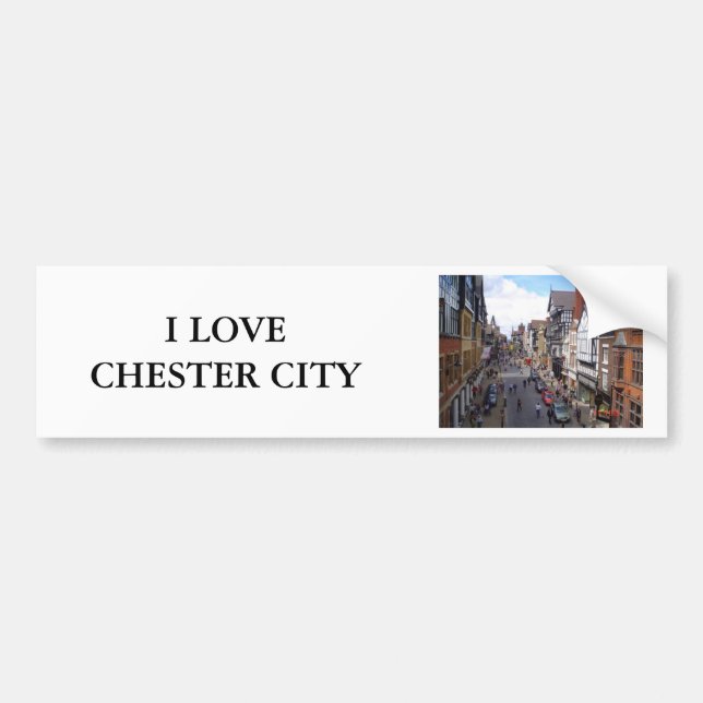 Adesivo Para Carro Cidade inglesa de Chester (Frente)