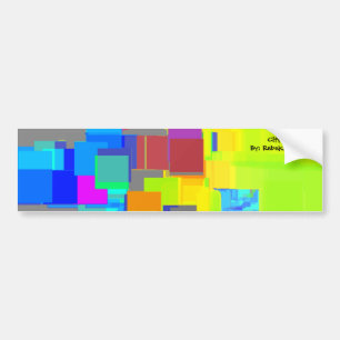 Adesivo Para Carro "Cidade no Céu" Arte Geométrica