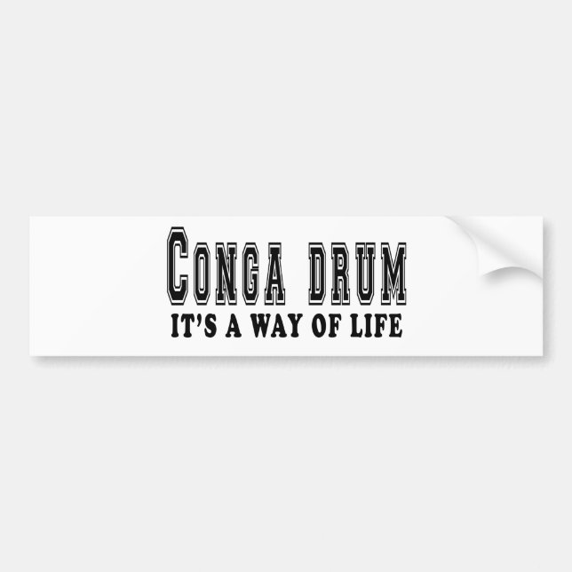 Adesivo Para Carro Cilindro do Conga é modo de vida (Frente)